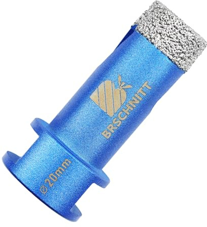 Diamond Core Drill Bit 20mm- BRSCHNITT Tile Hole Saw M14 for Tile Porcelain Stoneware Ceramic Marble Granite Drilling,Suitable for Angle Grinders