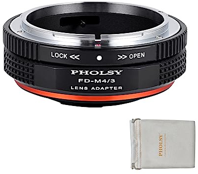 PHOLSY Objektivadapter Kompatibel mit Canon FD Objektiv und MFT M4/3 Kamera
