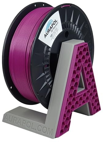 AURAPOL PLA 3D Filament 1.75, PLA 1kg, Filament-3d-druckmaterialien, Lila Perle, 3D Drucker Filament, Präzision 1,75 mm +/- 0,02 mm, ERSCHWINGLICHE QUALITÄT