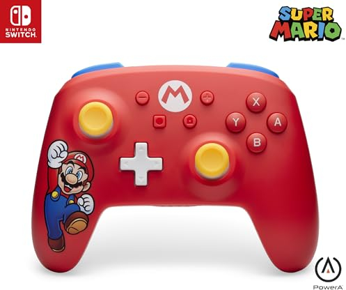 Manette sans fil à piles PowerA Mario Joy pour Nintendo Switch