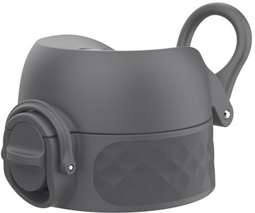 Ion8 Coperchio di ricambio per borraccia 350ml / 400ml / 500ml / 600ml, Prova di perdite, Senza BPA, Piccolo, GrigioGrigio