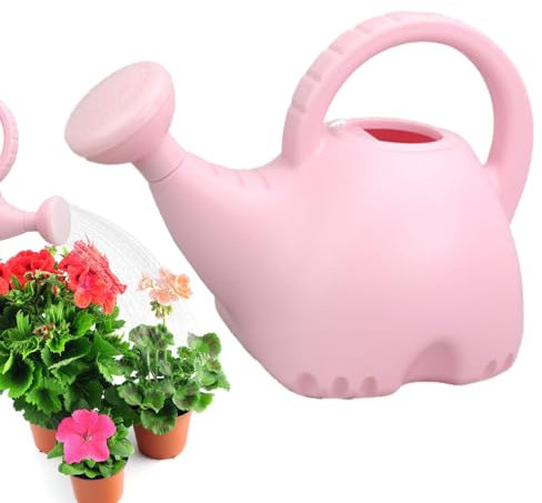 Arrosoir pour enfant - Arrosoir éléphant - Arrosoir de jardin avec design éléphant - Arrosoir d'extérieur recyclé avec buse amovible pour de maternelle