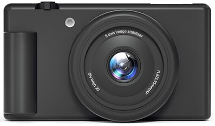 Bewinner Cámara Digital de 5k para Fotografía HD 80MP, Cámara sin Espejo de Zoom Digital de 18x con Pantalla de Volteo de 2.8 , Flash LED, Modo de Ráfaga de Lapso de Tiempo, Ideal para (Black)