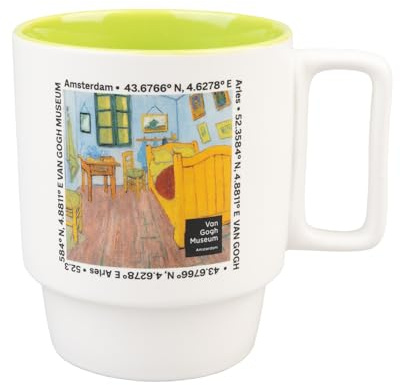 Grupo Erik Taza Van Gogh - Tazas de café 350 ml | Tazas desayuno originales para regalar, Regalo Cumpleaños Mujer Amantes del Arte, Cerámica