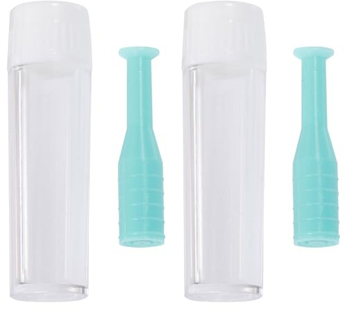 ORFOFE Ventosa per Rigide Rgp Verde 2 Pezzi con Bottiglia Abs, Facile da Usare e Portatile per Uso Domestico e Viaggio