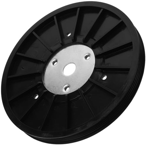 DIYEAH Accesorio de Disco de Cinturón Ciclismo Dinámico 5 Piezas, Polea para Bicicleta Estática Rueda de Transmisión Resistente, Adecuado para Uso en Aparatos Gimnasia Casa y Fitness en