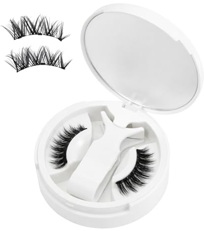 Magnetic Lashes Natürlicher Wiederverwendbare,Magnet Wimpern Natürlicher Look kein Kleber,Magnetwimpern Wiederverwendbar sind stärker Augenform geeignet und Eyeliner Easy