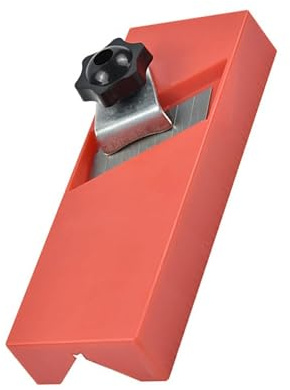 ifundom Kit de Cepillo Carpintero para Recorte y Cepillado Manual de Madera y Yeso, Herramienta Fácil de Operar con Cuchillas de Acero y Plástico Rojo para Bricolaje