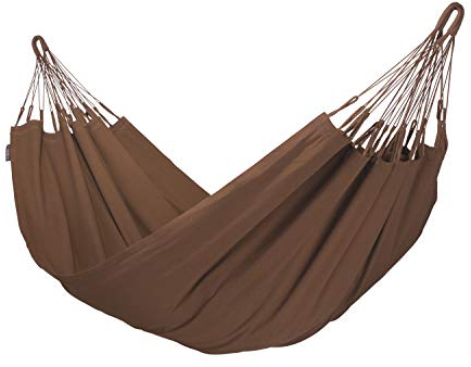 LA SIESTA - Modesta Arabica - Klassische Einzel-Hängematte aus Bio-Baumwolle Chocolate