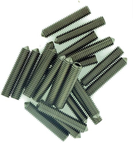 M2,5 (2,5 mm x 16 mm) Innensechskant-Gewindestifte (Kegelspitze) – Edelstahl (A2) (20 Stück)
