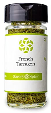 Savory Spice French Tarragon (0.55 oz) - Dried Tarragon Leaves & Herb Seasoning for Cooking