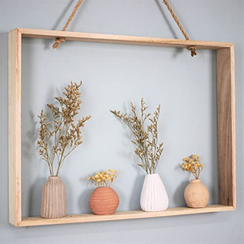 Sifcon International plc Dry Flowers IN Hanging Frame with Rope