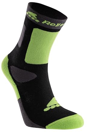 Rollerblade Jungen Kids Inline-Skate Socken, Schwarz/Grün, XS (31-34)
