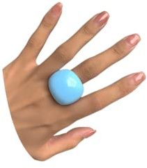 Uarein Anillos gruesos de resina multicolores, anillos acrílicos transparentes exagerados para nudillos, joyas geométricas, regalos para mujeres, Unique, Resina, aleación y