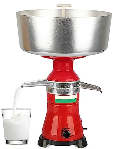 QUTBAG Separatore Elettrico Crema 80L/H, Separatore Centrifugo Crema di Latte, Separatore Centrifugo Professionale per Crema di Latte Fresco per Trasformare Il Latte Crudo O Intero in Panna E Latte