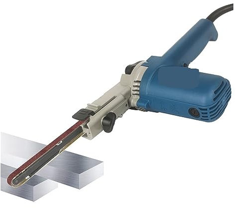 KOZWAY Lijadora de Banda, Amoladora de 550w, lijadora de Banda eléctrica, pequeña máquina pulidora DIY, Amoladora de Papel de Lija for carpintería, for Madera y Metal