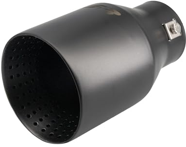 Simoni Racing TRX/112N Terminale di Scarico Universale, Uscita Singola Ovale Dritta 89 mm, in Acciaio Inox Nero