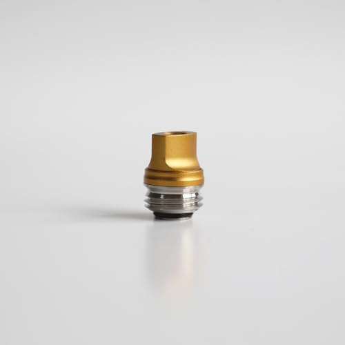WratryParts 510 - Silbato colorido con punta de goteo BB para 510 hilos Subohm RTA RDA, tanque de caja billet (amarillo)