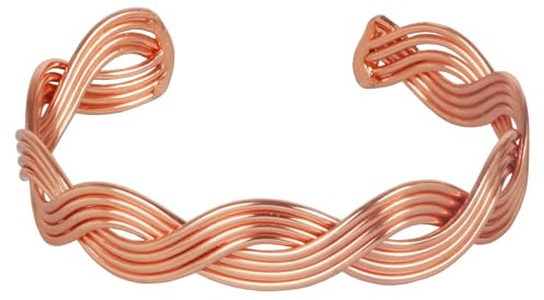 Touchstone handgjort indiskt koppararmband för män kvinnor fred chakra yoga meditation mantra, Mässing, Ingen ädelsten