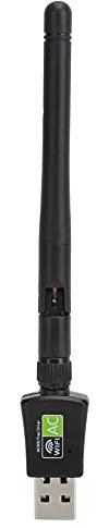 Adaptador USB WiFi, USB 2.0 600Mbps Tarjeta de Red de Doble Banda 2.4Ghz + 5Ghz para PC Antena WiFi para Computadora Portátil de Escritorio Compatible con para Juegos Navegación