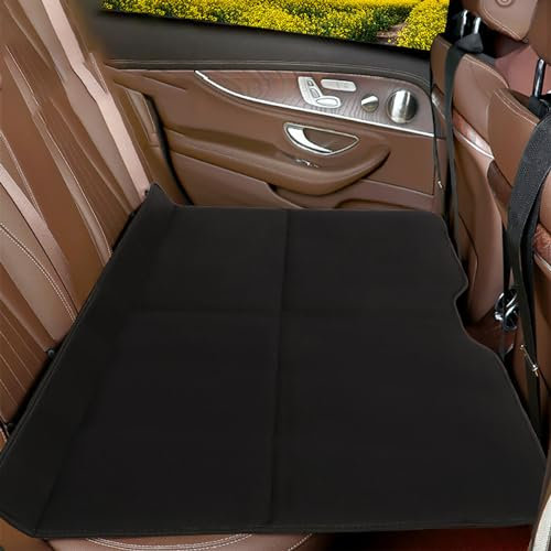 NSIBAN Automatratze für BMW X5 X5M E53 E70 F15 G05 F95, Auto-Rücksitzverlängerungsmatratze, Nicht Aufblasbare Auto Matratze, Linen Cool mat Black