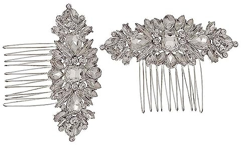 Baluue Accesorios Cabello Retro Peine Clip Pelo Cristales De Diamante Peine Para Mechones Diamante Para Fiesta o Evento