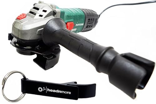 HEADNMORE® Parkside PWS 115 - Abrebotellas llavero en paquete con amoladora angular PWS 115, 12000 rpm, diámetro de 115 mm