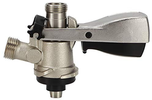 G5/8 Stainless Steel Draft Beer Keg Coupler, S Type Sankey Kegerator D System, Commercial Brewing Tap