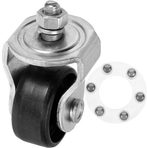 Tofficu Rueda Giratoria De Gato Hidráulico 2 Toneladas De Acero, Repuesto De Rueda Delantera Para Gato De Piso De Bomba Doble, Accesorio Resistente Para Uso Taller y Garaje