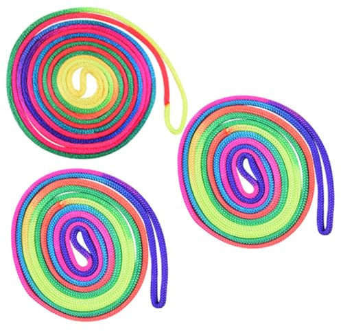 HEALSOPTHY 3pcs Cats Cradle String Game for Party Favors Finger Hand String for Fine Motor Skill Exercise Rainbow Colored Weaving Ropes for Creative Fun and Educational Play