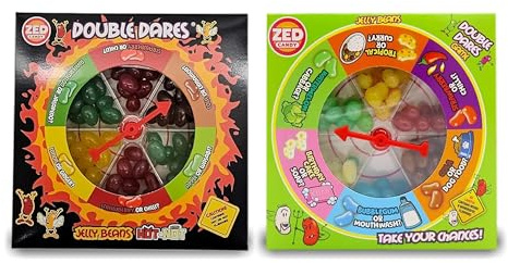Katsy Style Double Dares Hot or Not Jelly Bean Game – Lot de 2 paquets de 100 g | Défi de bonbons rotatifs aux saveurs fruitées et surprises | Amusant pour enfants et adultes
