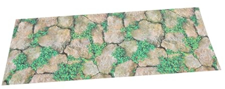 HOODANCOS Reptile Tank Background Sticker Adhesive Rocks Decal for Terrarium Landscaping Natural-look Habitat Backdrop with High Simulation for Lizard and Amphibian Enclosures