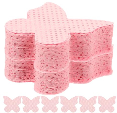 Healvian Lingettes Démaquillantes Capacité Élevée en Coton 200 Pièces pour Ongles Forme Cœur Pratiques pour Soin des Ongles à Domicile