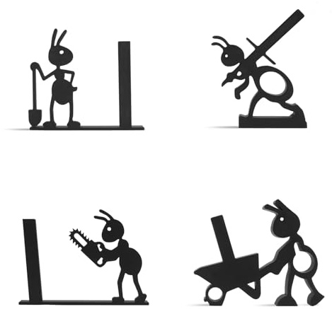 4 pcs Ant toilet roll holder storage Funny Ant Wheelbarrow adding for Women and men Fun Gifts a playful and artistic touch, for home, office, or garden décor Cute joy Bathroom Decor