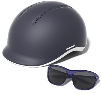 InnerKing Fahrradhelm mit Fahrradbrille Set für Damen & Herren | Sicherer & Leichter Radhelm für die Stadt, Urban Pendler & Rennrad, Belüftet, Fahrradhelm mit Reflektoren City- & Rennrad