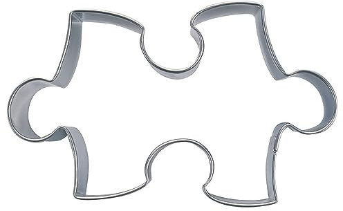 Staedter Puzzle Part Cookie Cutter, 9 cm, Stainless Steel, Silver, 9 x 30 x 30 cm