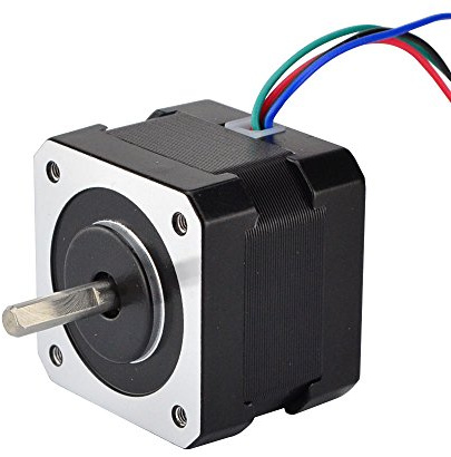 STEPPERONLINE Nema17 Schrittmotor 26Ncm 1.8deg 1m Kabel&Verbinder 12V 0.4A | für CNC 3D Drucker und Roboter