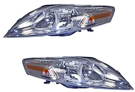 BESTPRICE 2x Faros delanteros H7/ H1 izquierda + derecha Compatible con FORD MONDEO Mk4 (BA7), MONDEO Mk4 Notchback (BA7), MONDEO Mk4 Turnier (BA7)