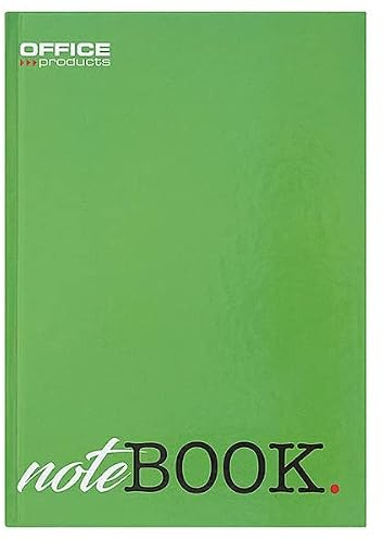 OFFICER PRODUCTS 16032111-99 Notizbuch A4 Liniert Hardcover / 192 Seiten - 96 Blatt/Notizblöcke Notebook Journal Tagebuch Schreibblock Schulheft
