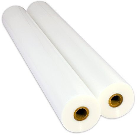 USI WrapSure Standard Thermal Roll Laminating Film, 1 Inch Core, 3 Mil, 25 Inches x 250 Feet, Clear, Gloss Finish, 2-Pack