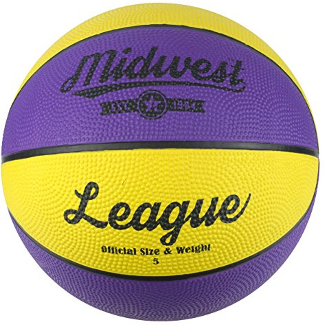 Midwest League Basketball 5 gul/lila