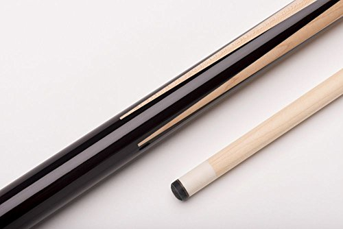MIT MY4-002 Sneaky Pete Billard-Queue für Poolbillard, 2-teilig, mit Klebeleder, Vollholz-Oberteil und lackiertem Griff inkl. Gewindeschoner