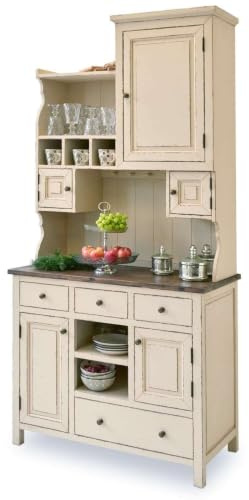 Loberon Schrank Peteersham, antikweiß | Vier Schubladen & Zwei Türen, Shabby Chic, Bezaubernde Kassettenoptik, antikes Flair, Pappelholz, Ulmenholz