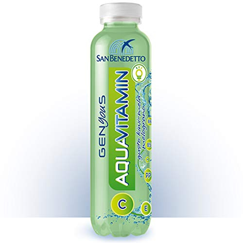 12 BOTTIGLIE DA 400 ML ACQUA SAN BENEDETTO AQUAVITAMIN GUSTO KIWI MELA GENYOUS