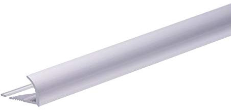 Lot de 1 CEZ Quart de rond 8 mm carrelage profilé aluminium anodisé Argent