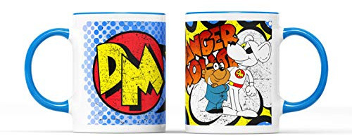 Willow Gifts Danger Mouse Mug - Superhero TV Show Kids Cartoon Classic Comic Funny Joke Super Ceramic Handle Idea Heavy Duty Handle Dishwasher and Microwave Safe