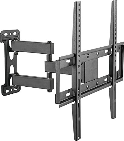 RICOO TV Wandhalterung Fernsehhalterung für Wand Fernseher Halterung Universal für 32-55 Zoll Smart Flach Curved Schwenkarm S7644 Schwenkbar Neigbar Fernseh-Arm bis 35 Kg & VESA 400 x 400 mm