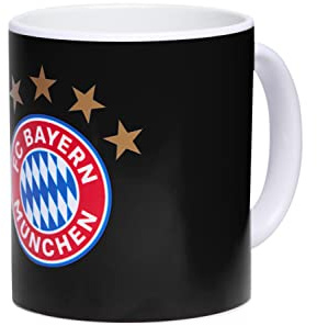 FC Bayern München Tasse - Logo - schwarz, weiß oder rot | Farbe Schwarz