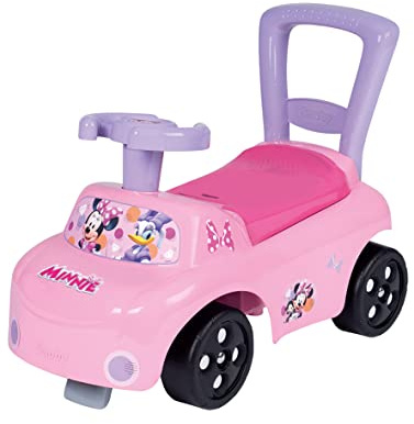 Smoby - Minnie Auto - Rutscherfahrzeug - Kinderfahrzeug mit Staufach und Kippschutz, für drinnen und draußen, Minnie Maus Design, für Kinder ab 10 Monaten