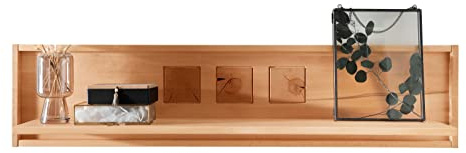 möbelando Wandboard >WZ-0315< (BxHxT: 130x30x22 cm) in Natur geölt - 130x30x22 (BxHxT)